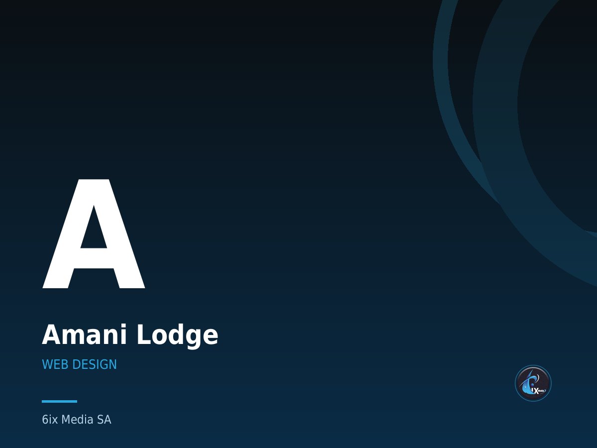 Amani Lodge — Guesthouse website with enquiry and availability