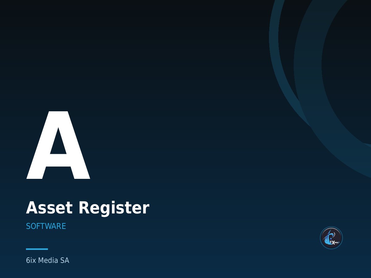 Asset Register — Equipment tracking with QR code check-in and out
