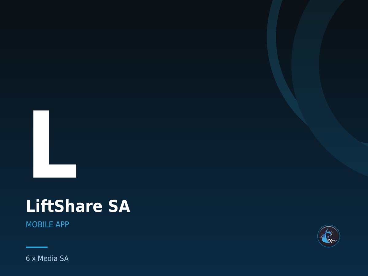 LiftShare SA — Commuter lift-sharing app for iOS and Android