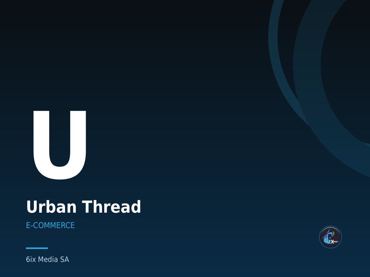 Urban Thread — Streetwear label with drop-based releases